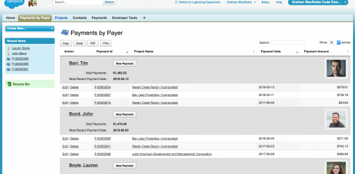 Salesforce Coding Exercise